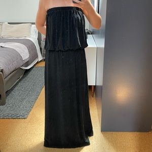 Black tube maxi dress size: M